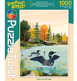 Something's Amiss Loons on the Lake 1,000 Piece Puzzle Twist