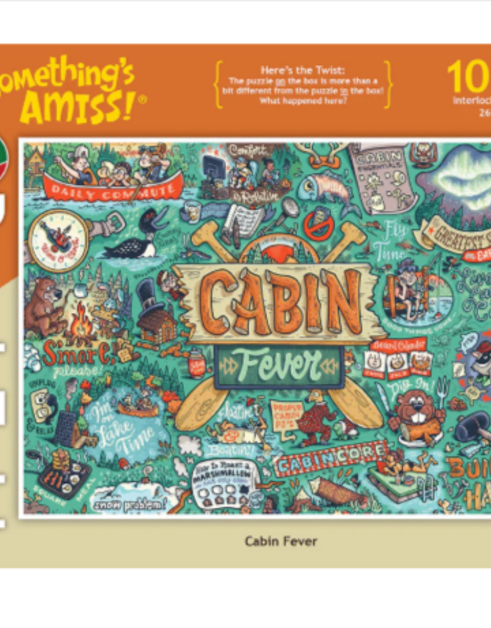 Something's Amiss Cabin Fever 1,000 Piece Puzzle Twist