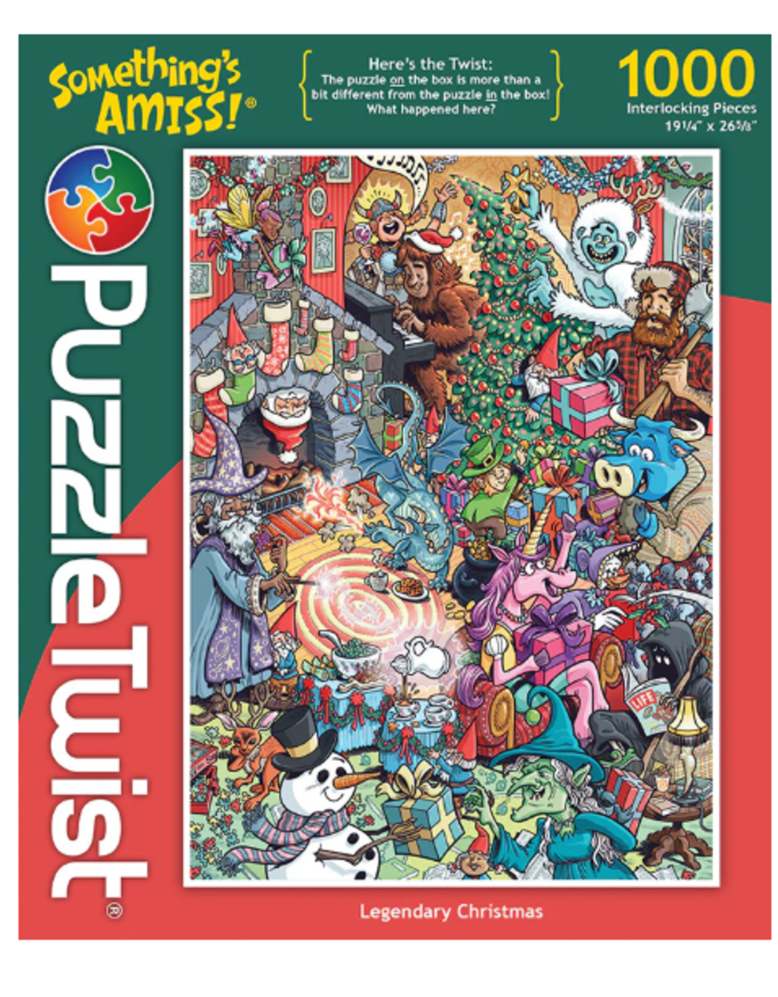 Something's Amiss Legendary Christmas 1,000 Piece Puzzle Twist
