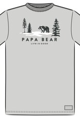 Life Is Good SALE Men's Scenic Papa Bear Short Sleeve Crusher Tee
