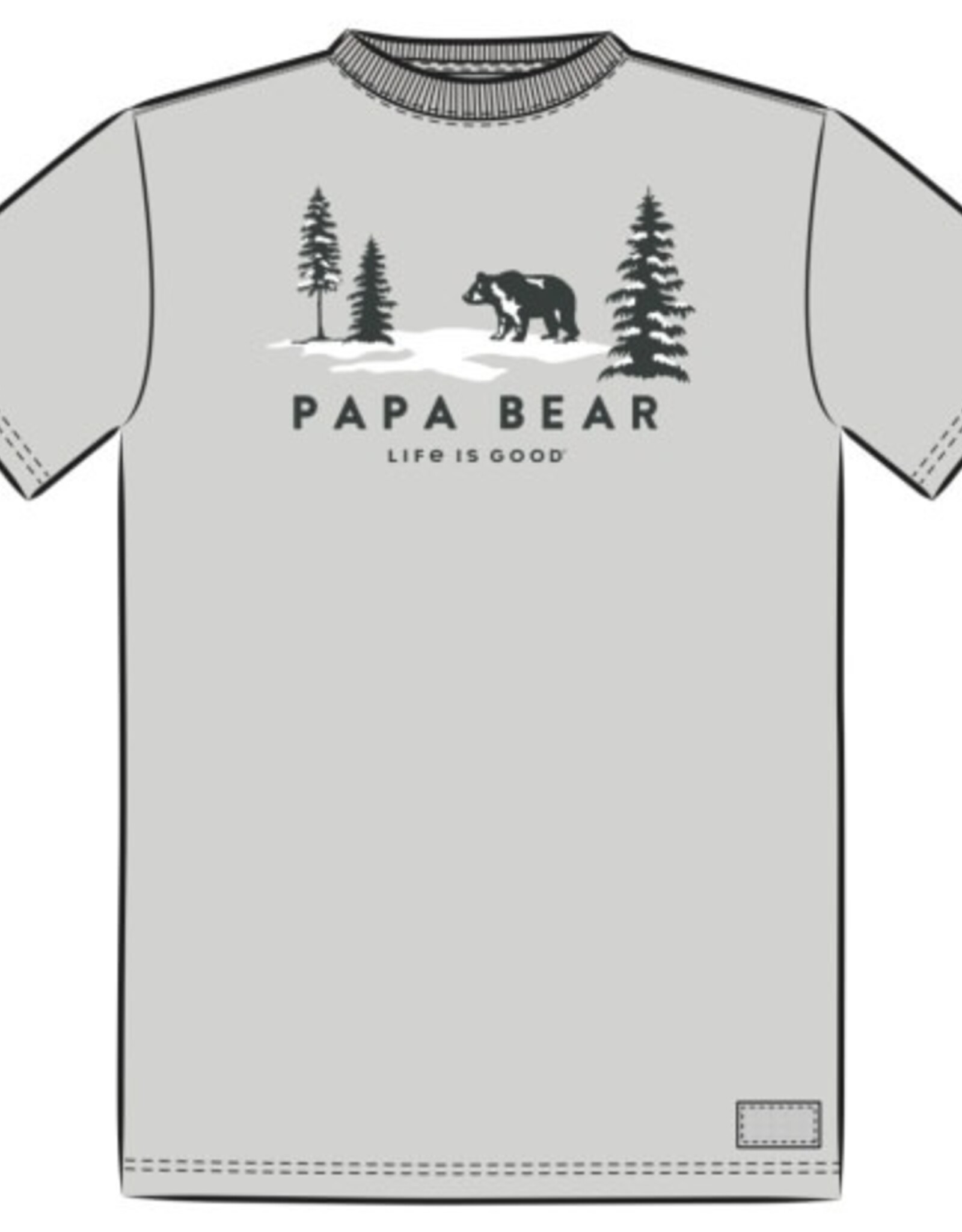 Life Is Good SALE Men's Scenic Papa Bear Short Sleeve Crusher Tee