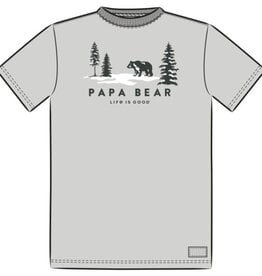 Life Is Good SALE Men's Scenic Papa Bear Short Sleeve Crusher Tee