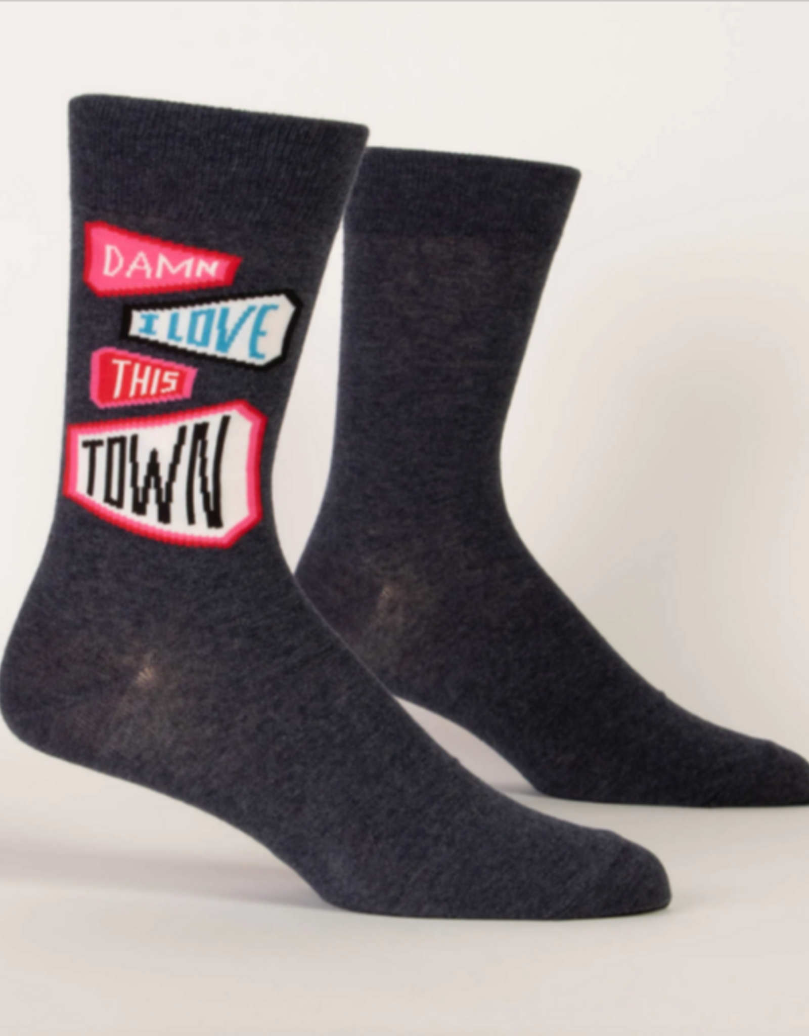 Blue Q SALE - Damn I Love This Town Men's Socks