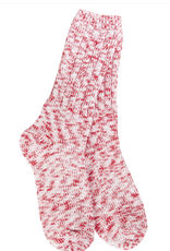 World's Softest Socks Weekend Ragg Crew Sock - Peppermint