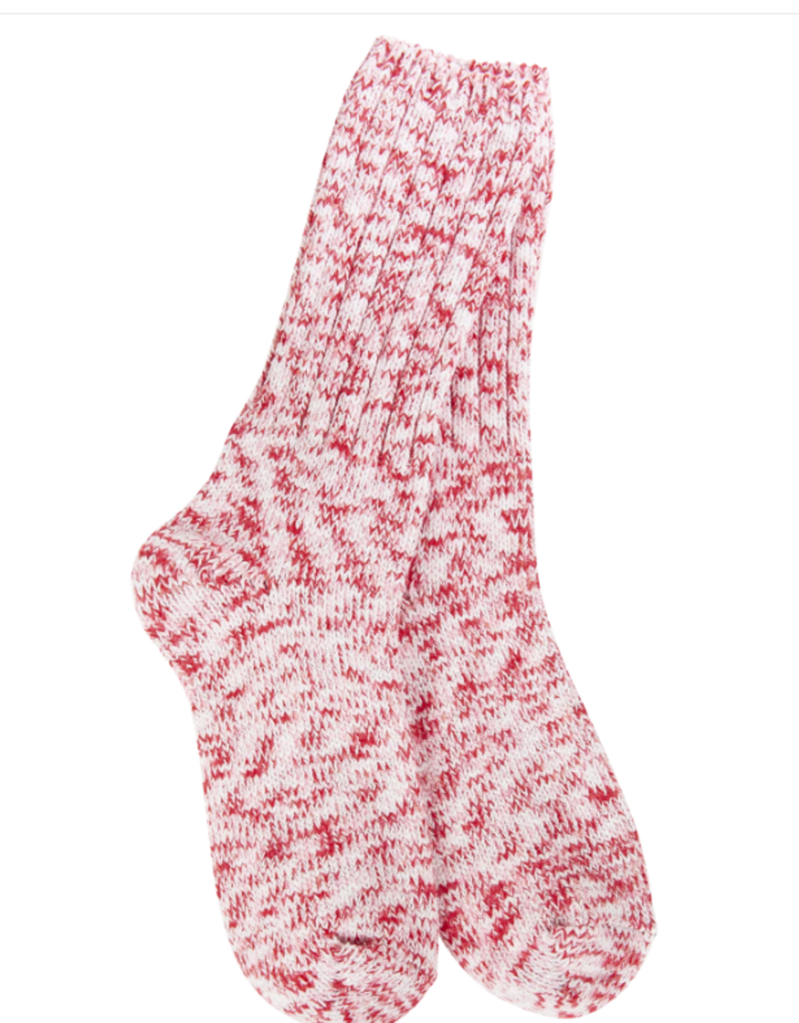 World's Softest Socks Weekend Ragg Crew Sock - Peppermint