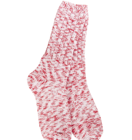 World's Softest Socks Weekend Ragg Crew Sock - Peppermint