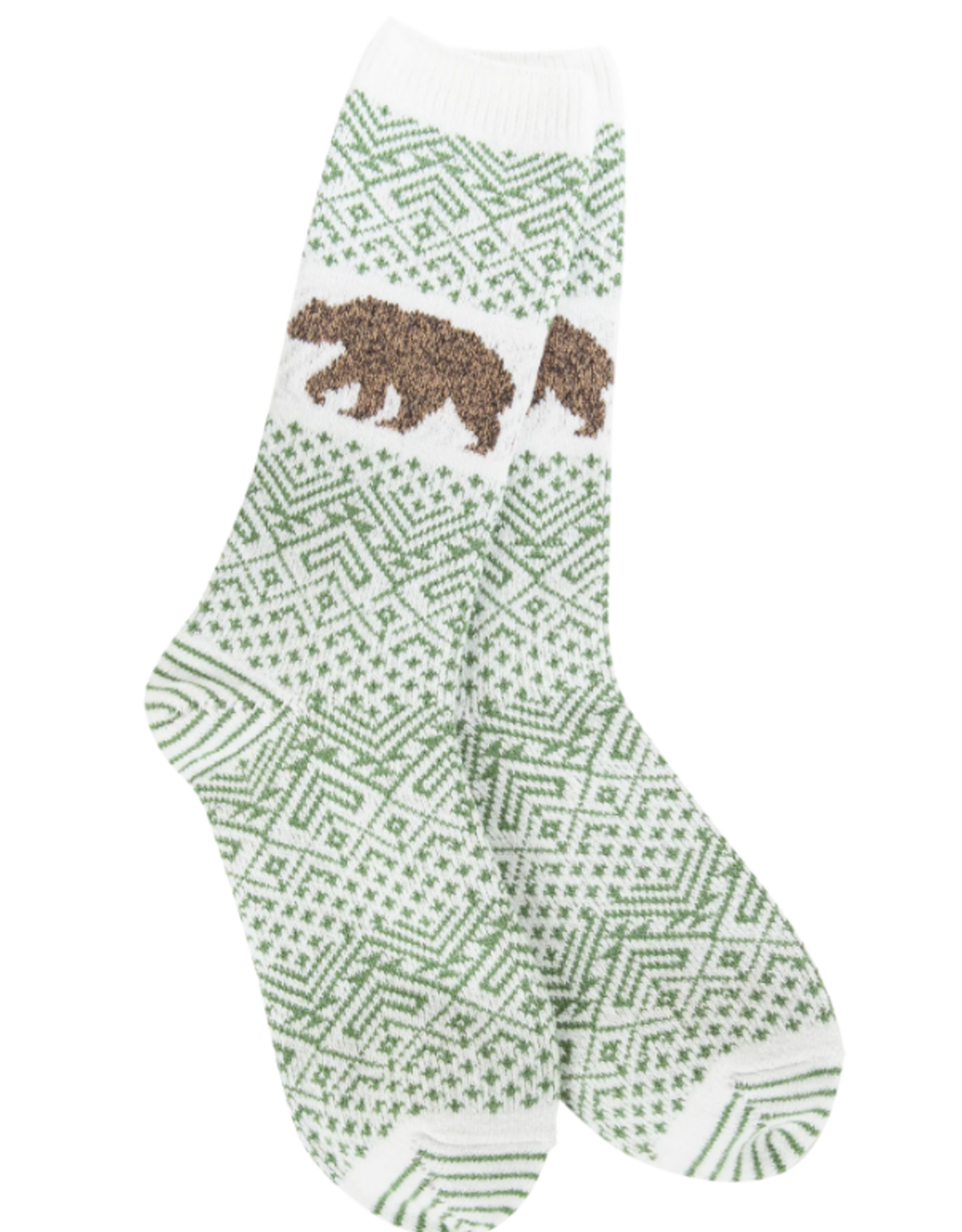 World's Softest Socks Nature Walk Crew Sock - Green