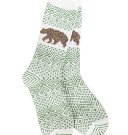 World's Softest Socks Nature Walk Crew Sock - Green