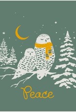 Life Is Good Women's Peace Owls Long Sleeve Crusher Vee