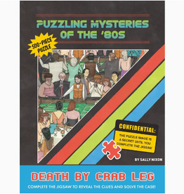 Chronicle Books Puzzling Mysteries of The ’80s Crab Leg 500 Piece Puzzle