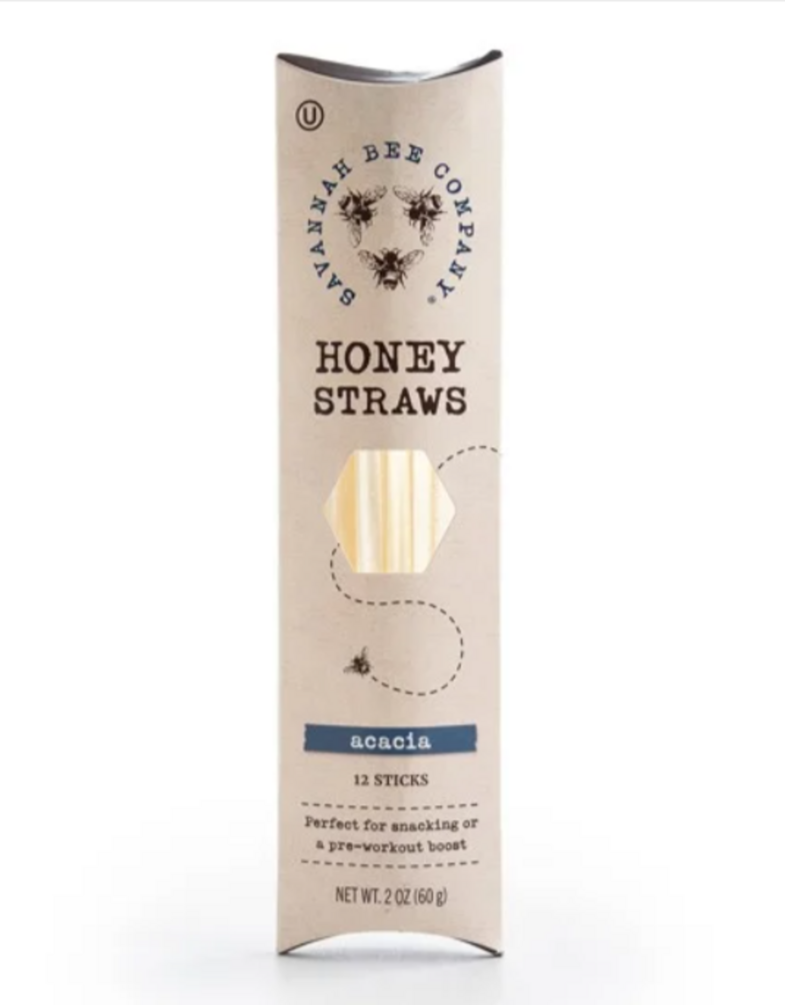 Savannah Bee Honey Straws 12 Pack