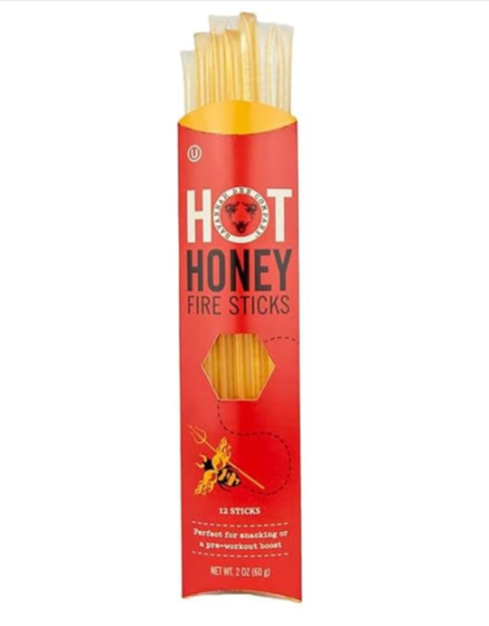 Savannah Bee Hot Honey Straws 12 Pack