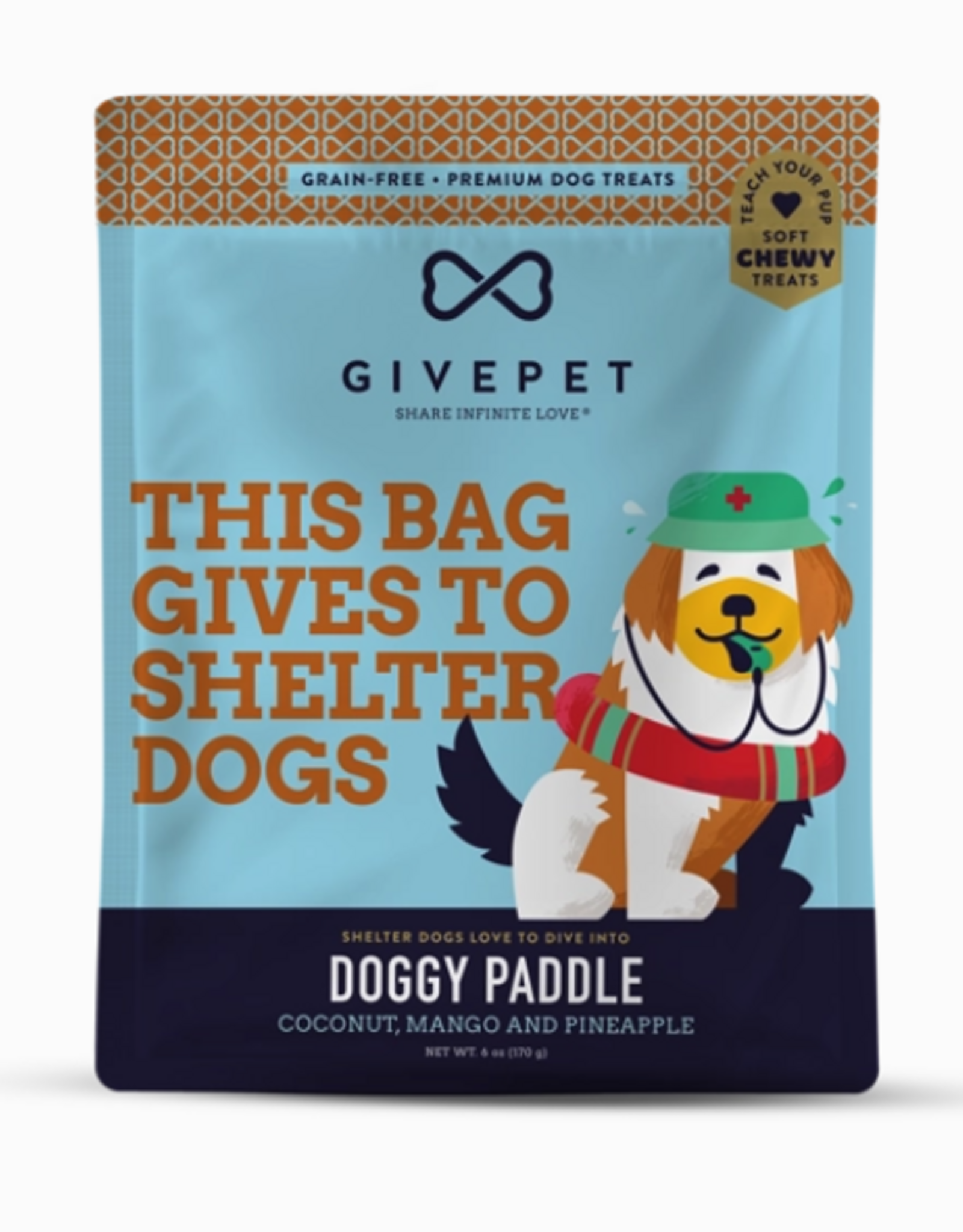 GivePet GivePet Doggy Paddle Soft and Chewy Training Dog Treats