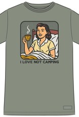 Life Is Good Women's Bert's Shirts I Love not Camping Short Sleeve Crusher Tee