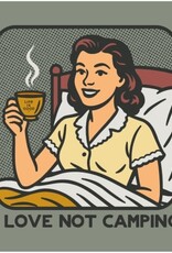 Life Is Good Women's Bert's Shirts I Love not Camping Short Sleeve Crusher Tee