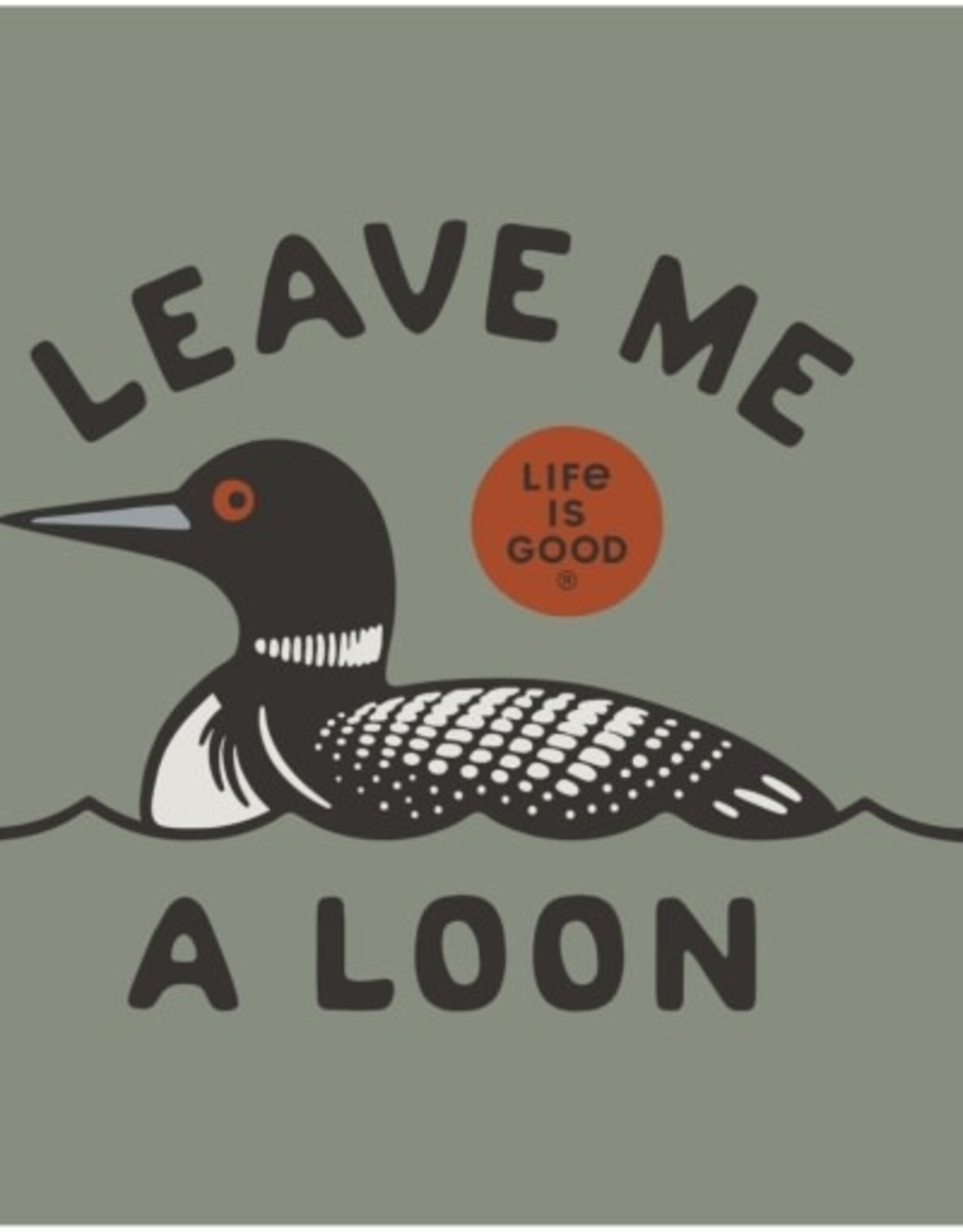 Life Is Good SALE Women's Leave Me a Loon Short Sleeve Crusher Vee