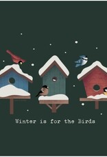 Life Is Good Women's Winter is for the Birds Houses Long Sleeve Crusher Tee