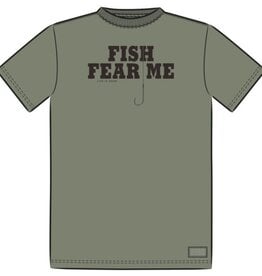 Life Is Good Men's Fish Fear Me Hook Short Sleeve Crusher Tee