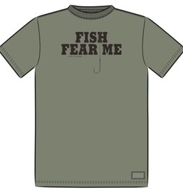 Life Is Good SALE Men's Fish Fear Me Hook Short Sleeve Crusher Tee
