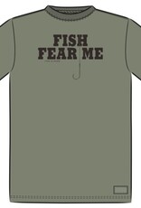 Life Is Good Men's Fish Fear Me Hook Short Sleeve Crusher Tee