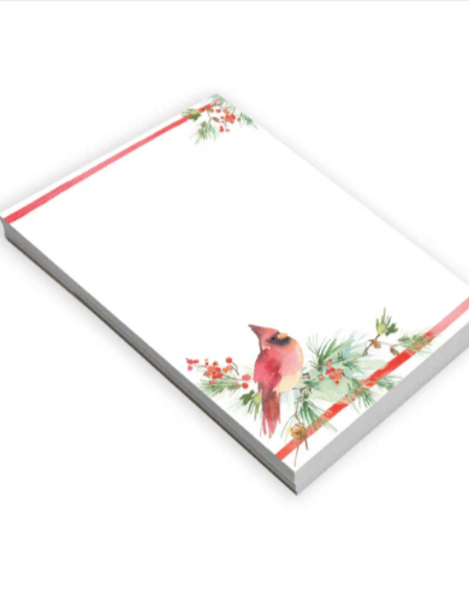 Gina B. Designs, Inc Memo Pad -  Cardinal Pine Berries