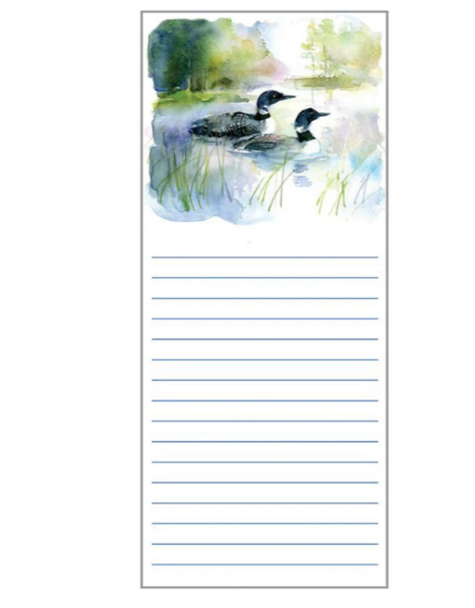 Gina B. Designs, Inc List Pad - Loons on the Lake
