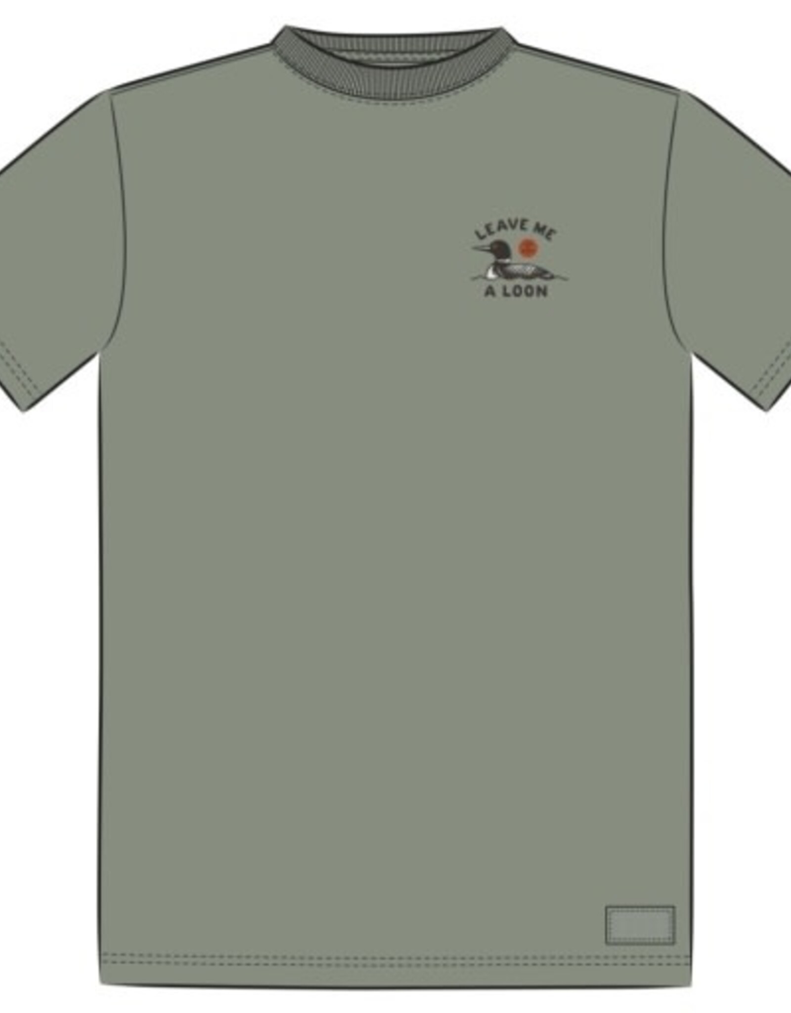 Life Is Good Men's Leave Me A Loon Short Sleeve Crusher Tee