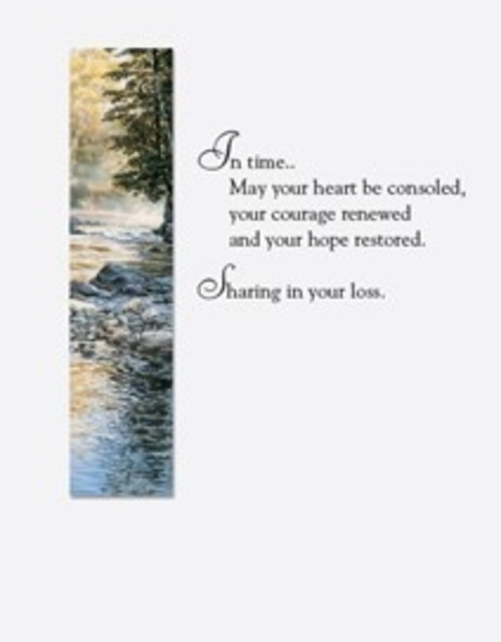 Pumpernickel Press Shallow Crossing Sympathy Greeting Card