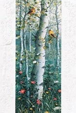 Pumpernickel Press Goldfinch Aspens Greeting Card