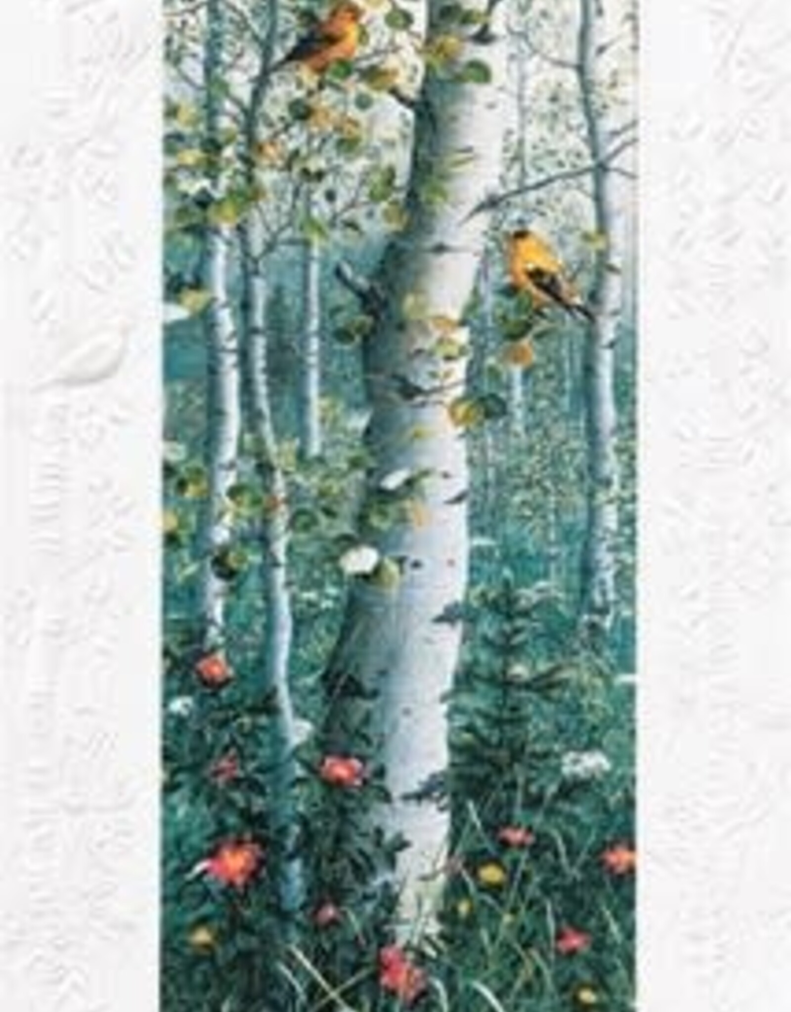 Pumpernickel Press Goldfinch Aspens Greeting Card
