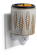 Candle Warmers Pluggable Fragrance Warmer - Flip Dish Wheat & Ivory