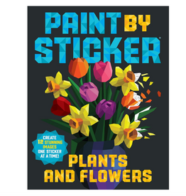 Workman Publishing Paint by Sticker Plants And Flowers Paperback