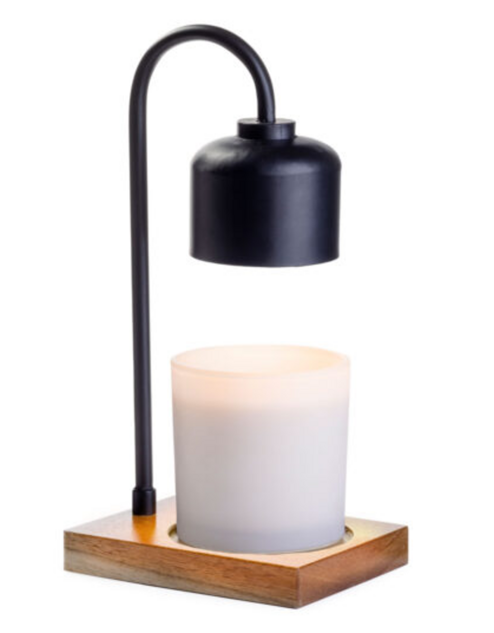 Candle Warmers Arched Candle Warmer Lamp Black & Wood