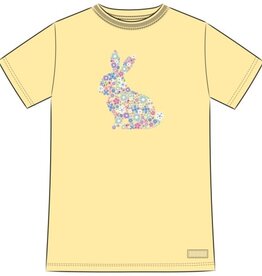 Life Is Good Women's Flower Bunny Short Sleeve Crusher Tee