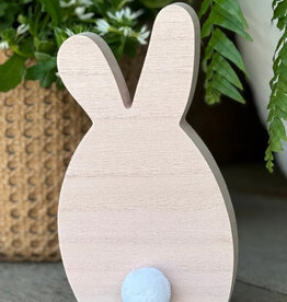 Collins Painting & Design Small Pink Wash Pom Bunny