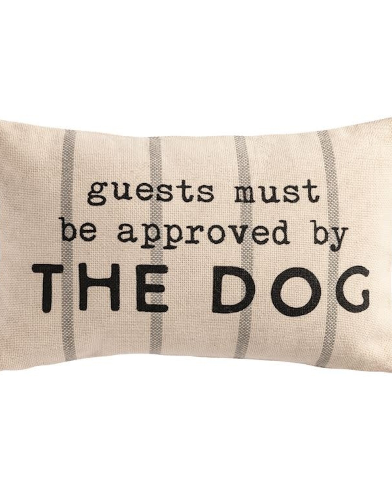 Mudpie Guest Pet Striped Pillow