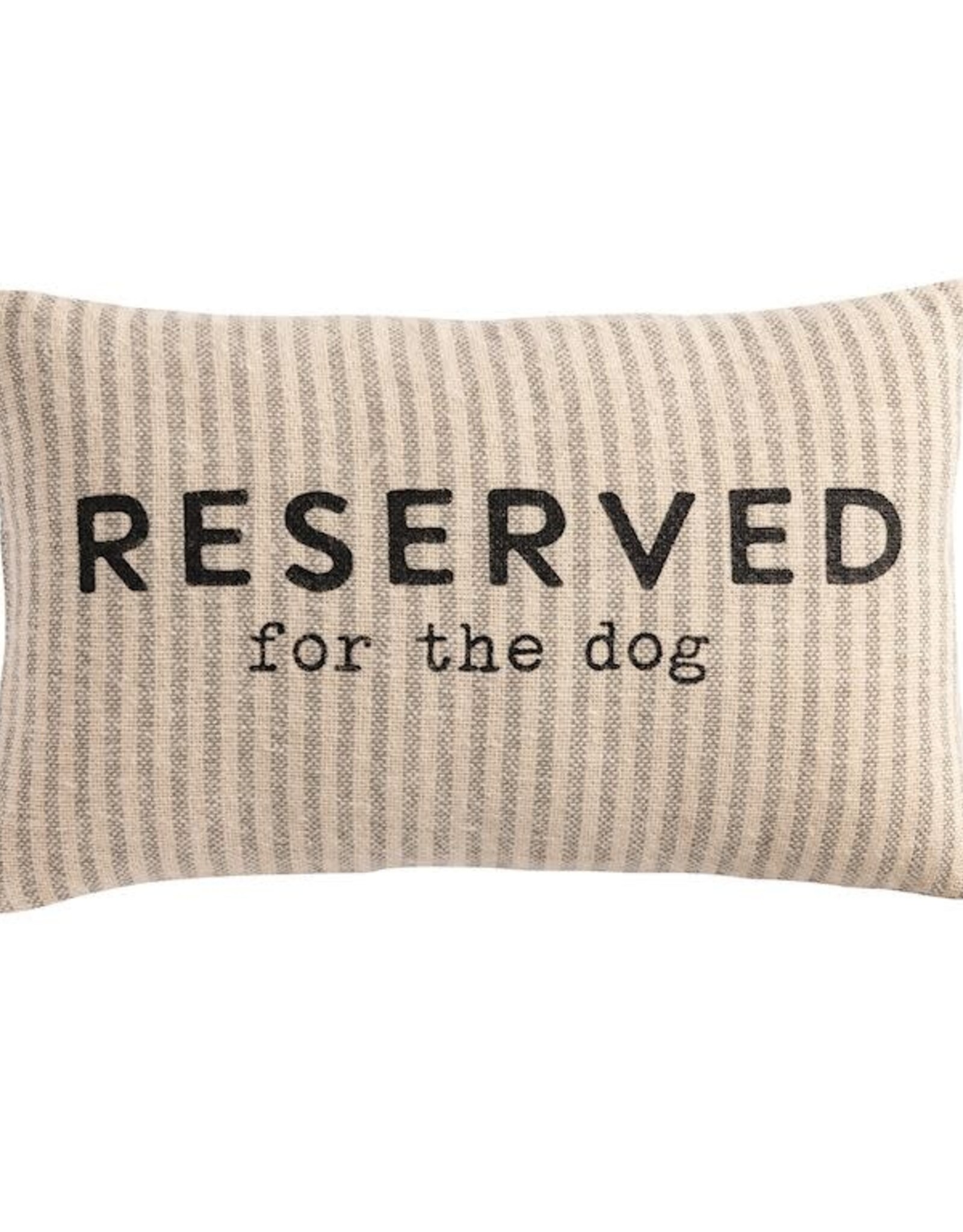 Mudpie Reserved Pet Striped Pillow
