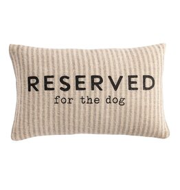Mudpie Reserved Pet Striped Pillow