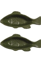 Mudpie Green Fish Dip Bowl Set