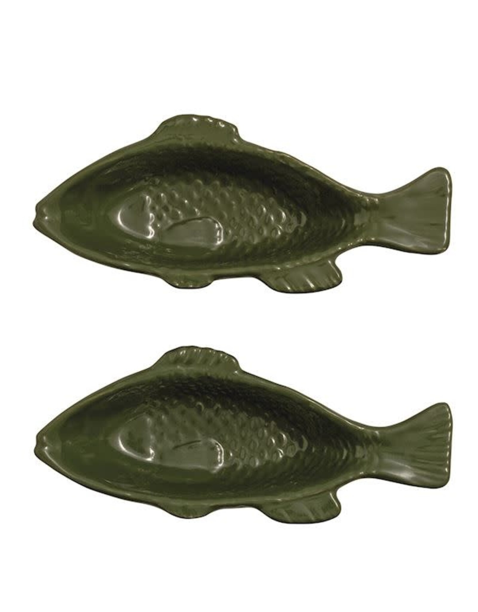 Mudpie Green Fish Dip Bowl Set