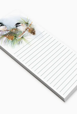 Gina B. Designs, Inc List Pad - Chickadees On Pine
