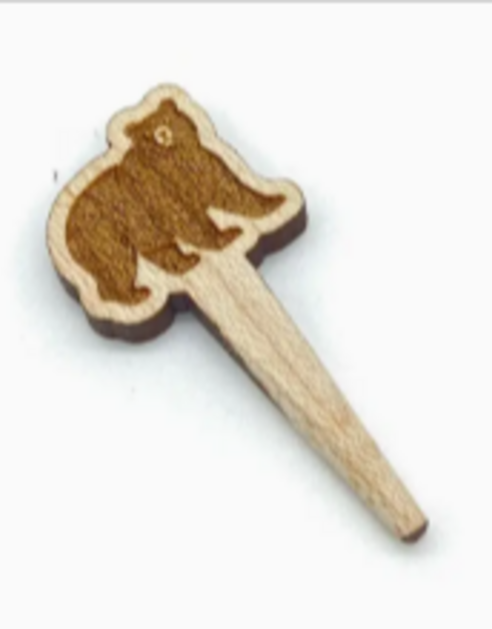 Cast & Carve Cribbage Peg Pair - Bear