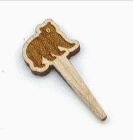 Cast & Carve Cribbage Peg Pair - Bear