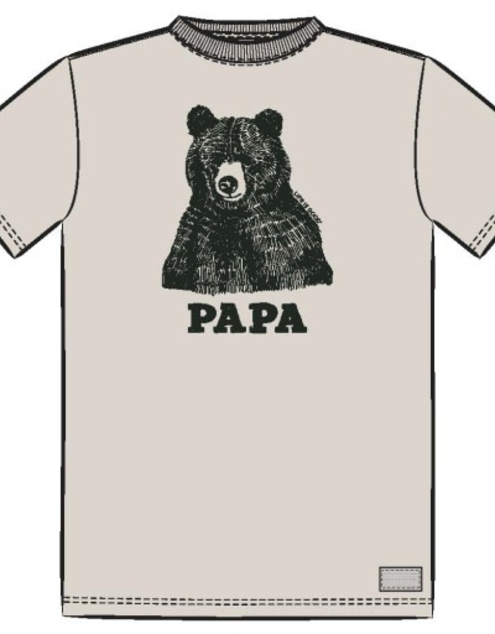 Life Is Good Men's Fineline Papa Bear Short Sleeve Crusher Tee