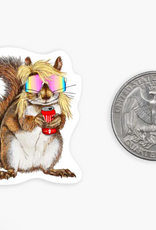 Nice Enough Mullet Squirrel MINI Sticker
