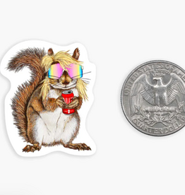 Nice Enough Mullet Squirrel MINI Sticker