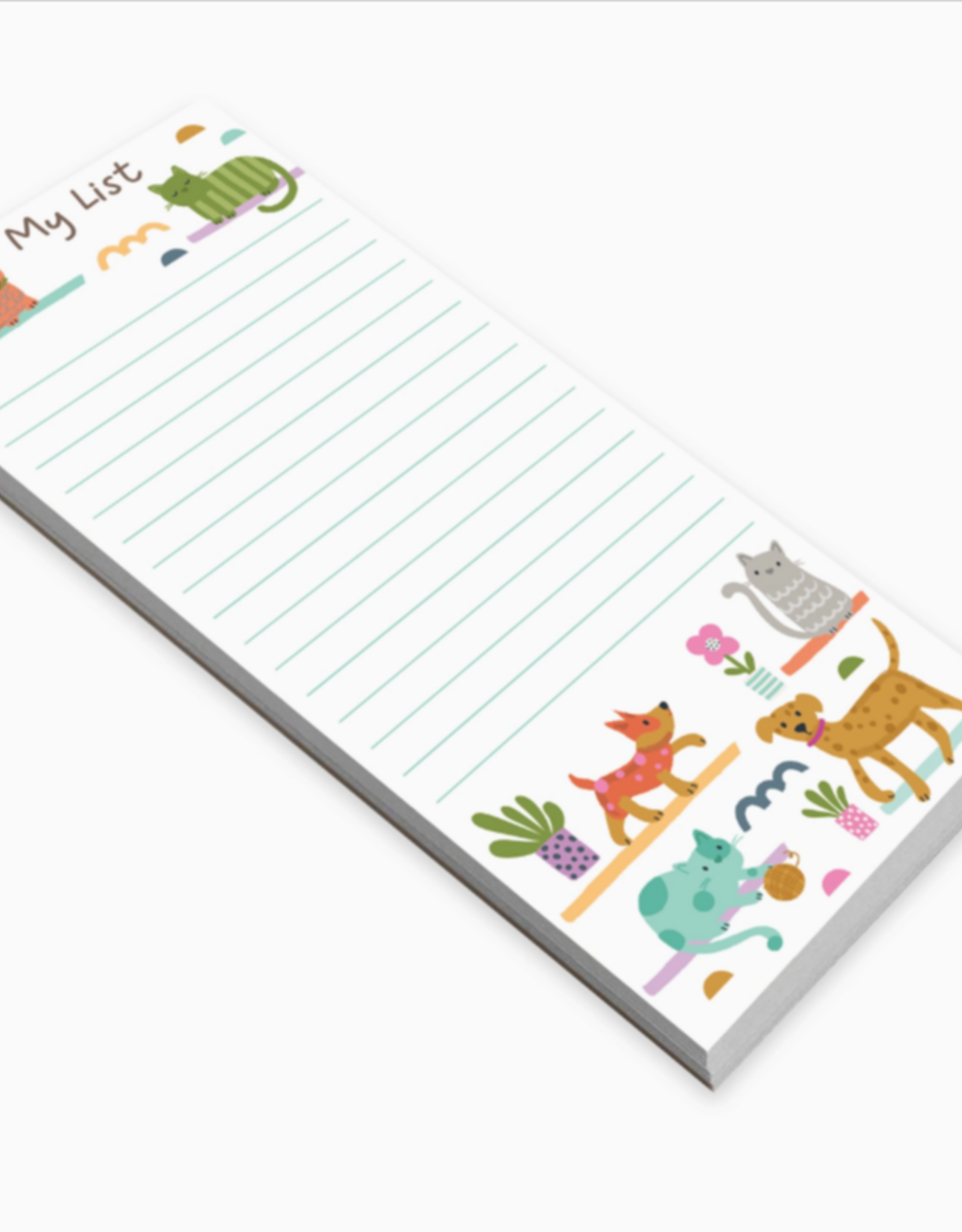 Gina B. Designs, Inc List Pad - Cats and Dogs