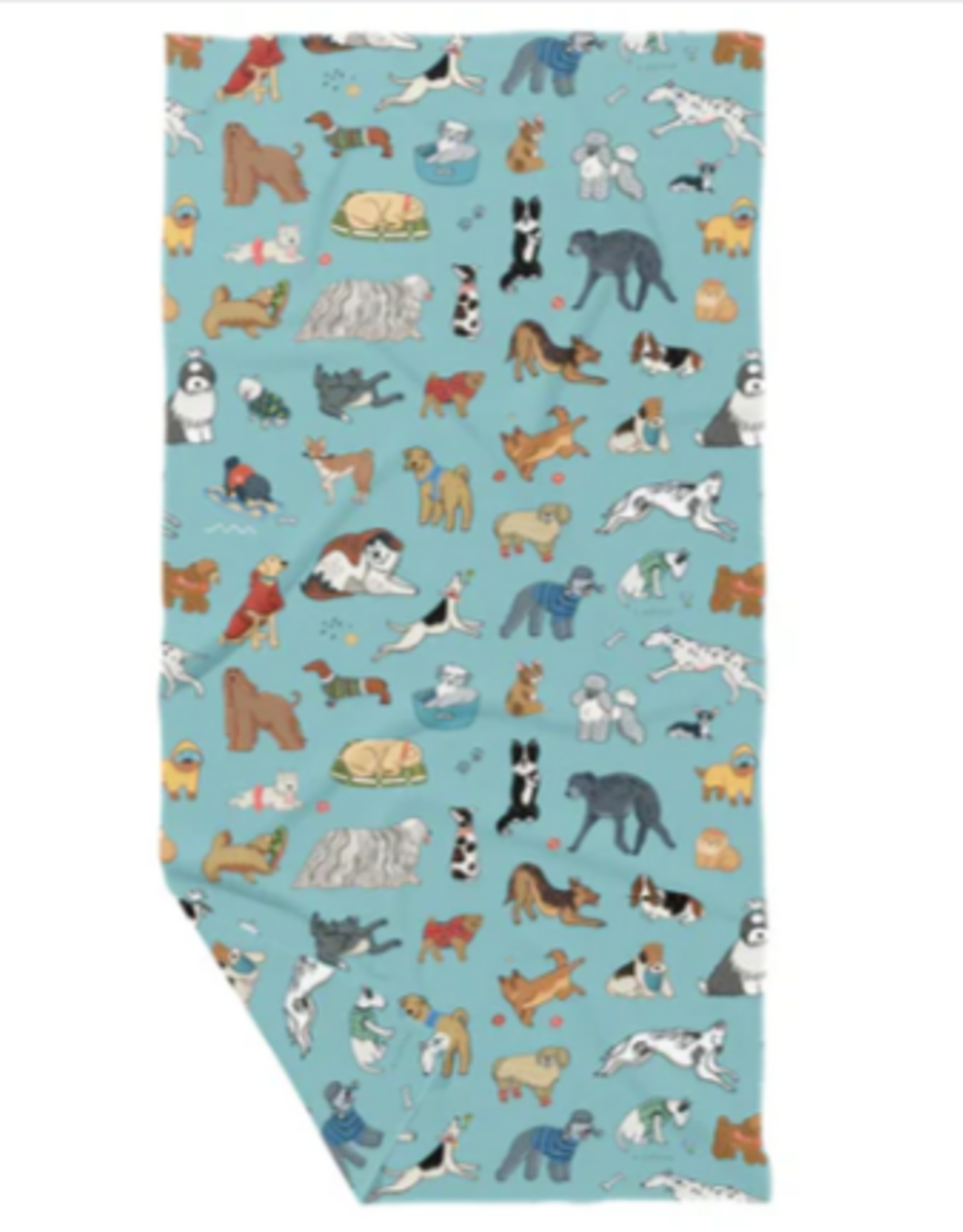 June Apothicarie Cute Dogs Double Sided Waffle Dish Towel