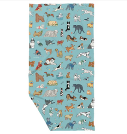 June Apothicarie Cute Dogs Double Sided Waffle Dish Towel