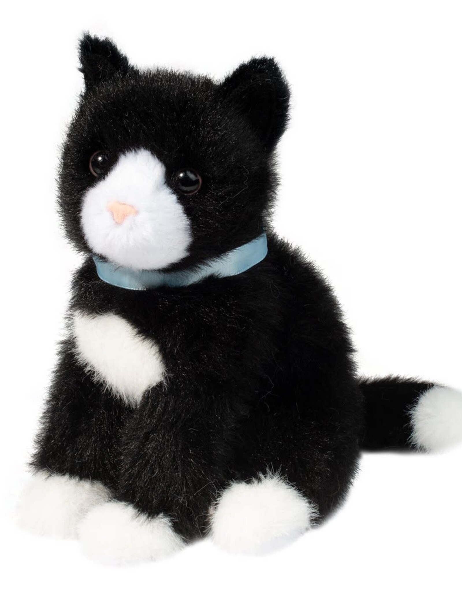 Douglas Mini Black & White Cat Stuffed Animal